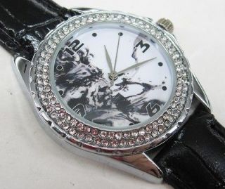 New Leather 118 Diamond Crystal Watch / Metal Gear Solid 4