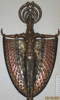 ERTE   INDOCHINA objects of art   Bronze sculpture MIRROR