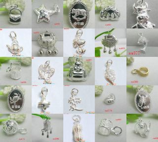 925 STERLING SILVER JEWELLERY CHARMS PENDANTS BEADS GIFT FIT NECKLACE 