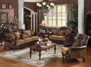 FORMAL SOFA LOVESEAT COLLECTION DECORATIVE PILLOWS CHENILLE LEATHER 3 