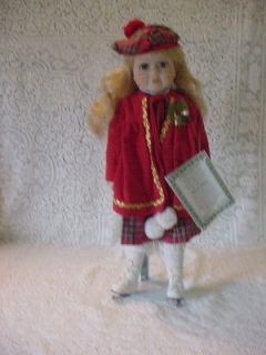 Collectable 16 inch Vanessa Porcelian Ice Skating Doll 1996 Series