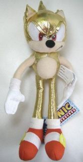 Large Sonic the Hedgehog Plush Doll   Super Gold Sonic 25in Plush Doll 