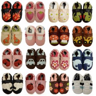 NEW Soft Sole Leather Shoes   Baby Infant Toddler Boy Girl Shower Gift 