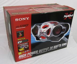 Sony Xplod CD/Cassette Boombox with AM/FM Radio Black/Silver/Red CFD 