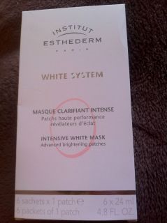   white sysem 6 x intensive light brightening masques face mask RRP £44