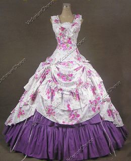 Civil War Southern Belle Lolita Ball Gown Dress Reenactment 081 XL