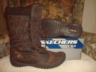skechers spartan cape cod womens winter boots 6 new time