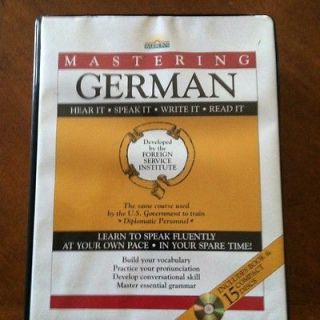   MASTERING GERMAN Cassette / Hardcover LEARN TEACH LANGUAGE SRP$79.95