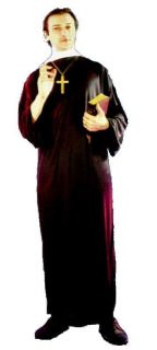 Vicar Priest Clergy Halloween Exorcist Fancy Dress Costume NEW XL XXXL 
