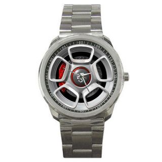 Fiat Grande Punto Abarth 2008 Rims Sport Metal Watch Silver