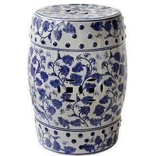porcelain garden stool blue white 17 5 67129 time left