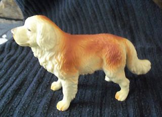   celluloid / hard plastic Newfoundland or Saint St. Bernard dog statue