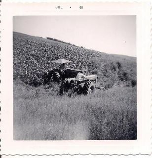 1961 Americana Photo ALLIS CHALMERS TRACTORS In The Farm Field Crop 