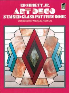   Stained Glass Pattern Book by Ed, Jr. Sibbett 1977, Paperback