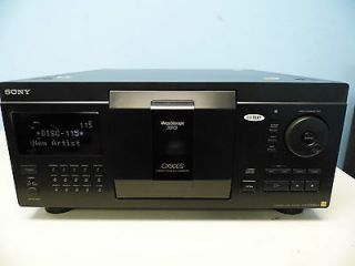 newly listed sony megastorage cdp cx90es 200 disc cd changer