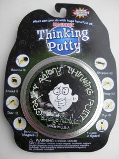 Black MAGNETIC Thinking PUTTY silly Super Strong Magnet desk toy Large 