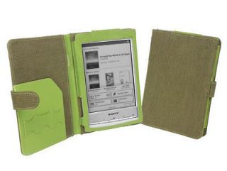   Hemp Cover Case in Khaki Green for Sony PRS T1 / PRS T2 eReader