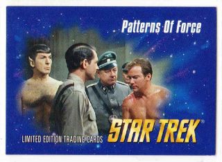 STAR TREK TOS 1993 VHS INSERT #52  NM  / Patterns Of Force^^^
