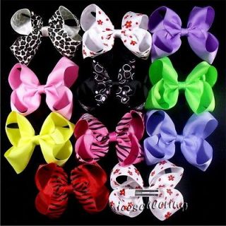   girl costume boutique hair bow flower clip 4 4.5 inch DHDJ b1 kdhd