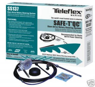 boat steering system complete 10 q c teleflex safe t