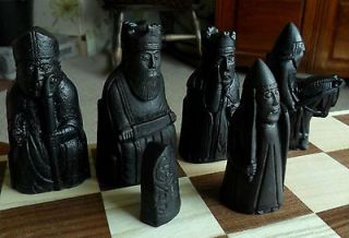 Newly listed STUNNING large chess set 32 isle of lewis chessmen pieces 