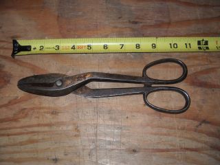 vintage peck stow wilcox tin snips shears no 11 time