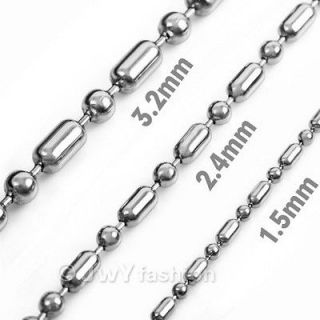 2MM 20 Men Silver Stainless Steel Necklace Bar Chain LP11 754