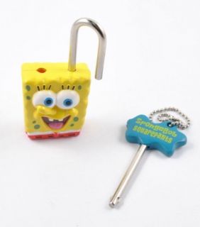 Mini Cute Spongebob Squarepants Lock & Key(2.09x0.98x0.39)