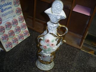 jim beam shabby chic floral vase porcelian decanter returns not