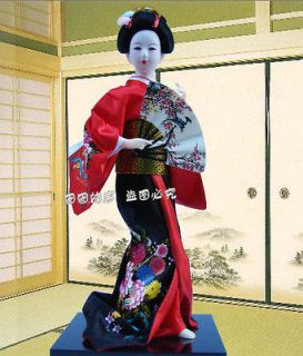 Oriental Embroidery Doll Japanese geisha dolls statue XH113