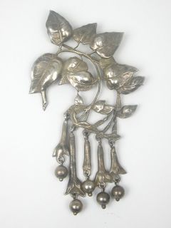   Estate Signed Sterling by Cini Art Nouveau Inspired Pin/Brooch