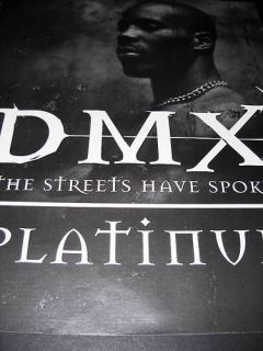 dmx the streets have spoken 1998 promo poster ad mint