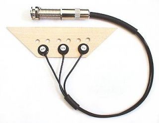 Sound Pure Mini 3 Sensor Guitar Pickup Bridge Plate Transducer w 