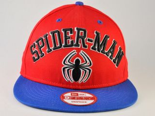 marvel comic new era spiderman arched 9fifty snapback cap