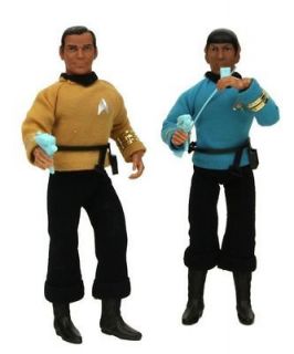 1975 79 Captain Kirk and Spock Star Trek 8 MEGO Type 2 Action Figures