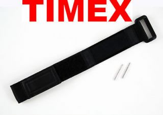 timex sport watch band black velcro 16 20mm strap q7b734