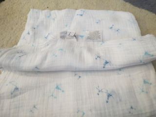   blue boys n toys muslin swaddle stick people/Zoomaroo collection