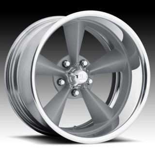 20 US MAGS Standard 2pc Wheel SET FOOSE Style RIMS PAINTED Silver 