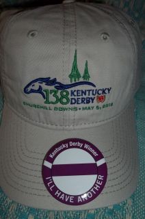 2012 Kentucky Derby 138 Official Logo Cap Stone WINNERS BUTTON