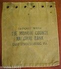   Canvas Deposit Bag Monroe County National Bank East Stroudsburg, PA