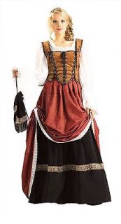 Deluxe Brigadoon Dress Medieval Renaissance Scottish Womens Costume 