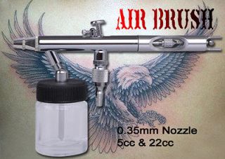 Pro Dual Action Airbrush Set Paint Spray Gun Case Kit Cake Craft 