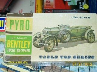 Newly listed Vintage Pyro 1/32 LeMans Bentley 1930 Blower MOB Free S 