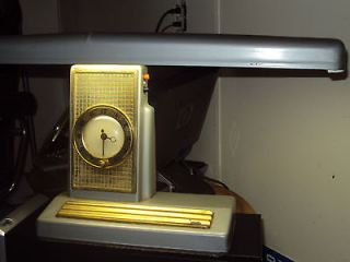 vintage underwriters laboratories lamp/sessions clock movment