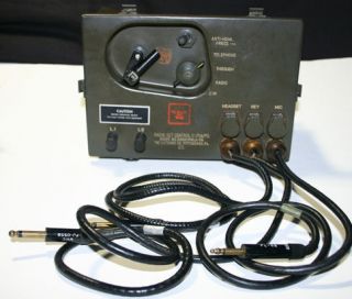 1950s Army field Radio Set Control C 1714/PG No.21600 Phila 56 & case 