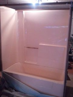 Pink Kohler Fiberglass Shower and Bathtub (tub & shower unit) [New 