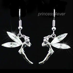 tinkerbell fairy earrings use swarovski crystal se196 from hong kong