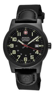 Wenger Mens Classic Field Swiss Quartz Military Watch 72915 FREE SHIP