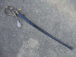 WWI Imperial German Triple Etched Sword w/ Knot   BEAUTY