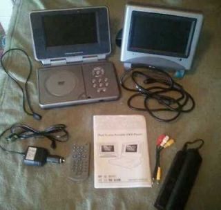 newly listed dual screen portable dvd player 